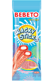 BEBETO WACKY STICKS 4R ED 75GX12X8 TR / CTN